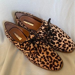 Leopard print oxford